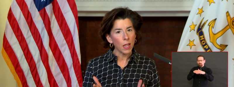 Raimondo in Line for National Scold raimondo-COVID-19-chastisement-featured