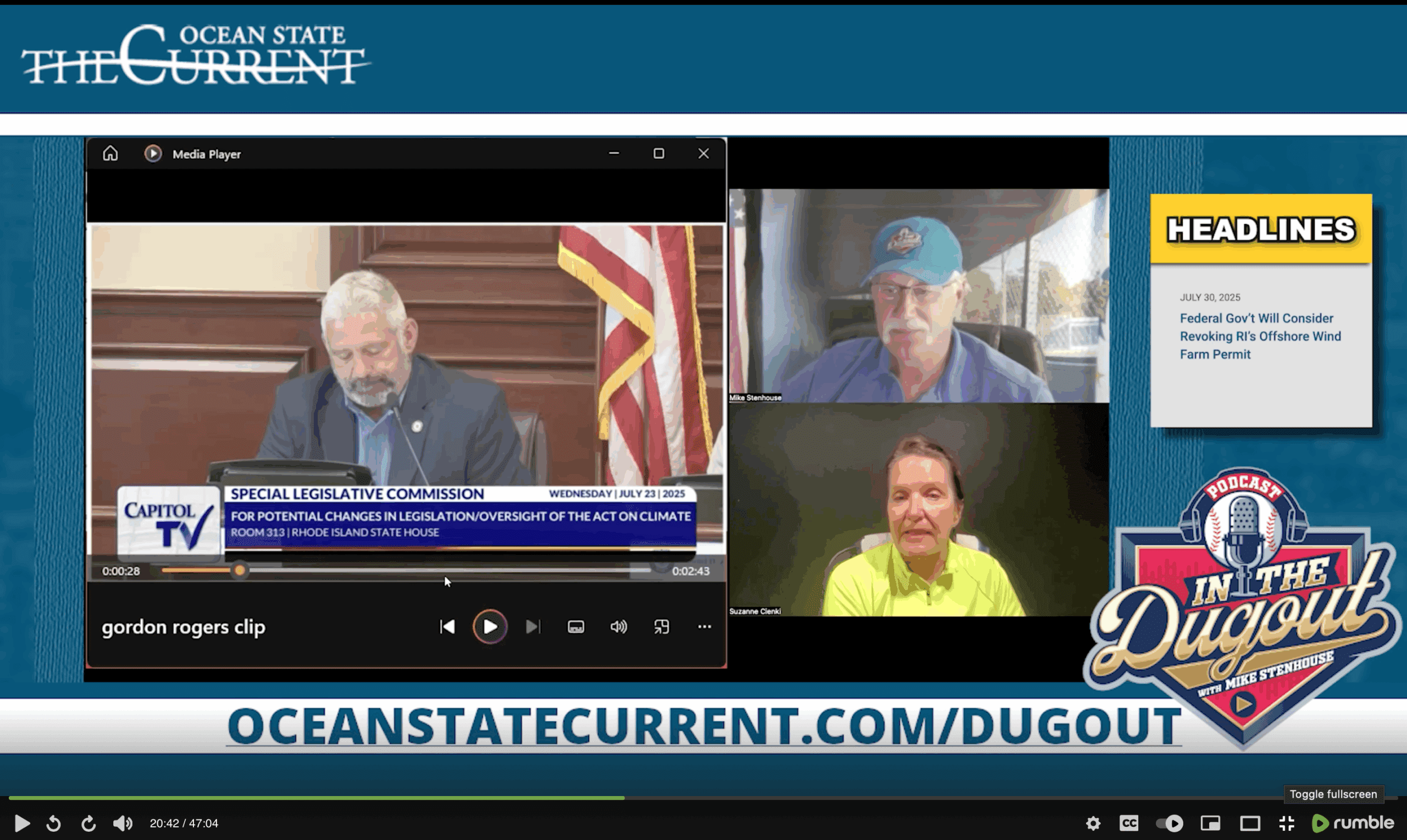 Federal regulators may finally pull the plug on Rhode Island’s troubled offshore wind project. Sue Cienki joins us on #InTheDugout to break down breaking news: the U.S. Army Corps of Engineers is reviewing a formal petition to revoke the permit for Ørsted’s Revolution Wind farm.