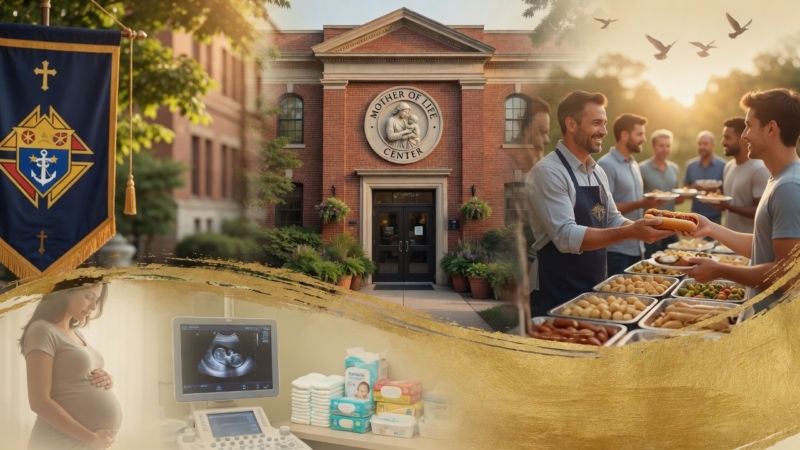 The Knights of Columbus Rhode Island State Council will host its annual Mother of Life Open House from 11 a.m. to 2 p.m. Aug. 15 at the Mother of Life Center, 400 Atwells Ave. The event is co-sponsored by the Rev. Richard A. Donnelly Council No. 322. Visitors can take a guided tour of the facility, learn about its programs, and socialize over sausage and peppers or hot dogs. Donations of diapers, baby wipes and clothing are welcome. Knights of Columbus members may apply participation toward Faith in Action or pregnancy center support credit for the Columbian Award and Star Council.